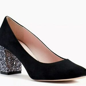Sparkle heeled Kate Spade black heels